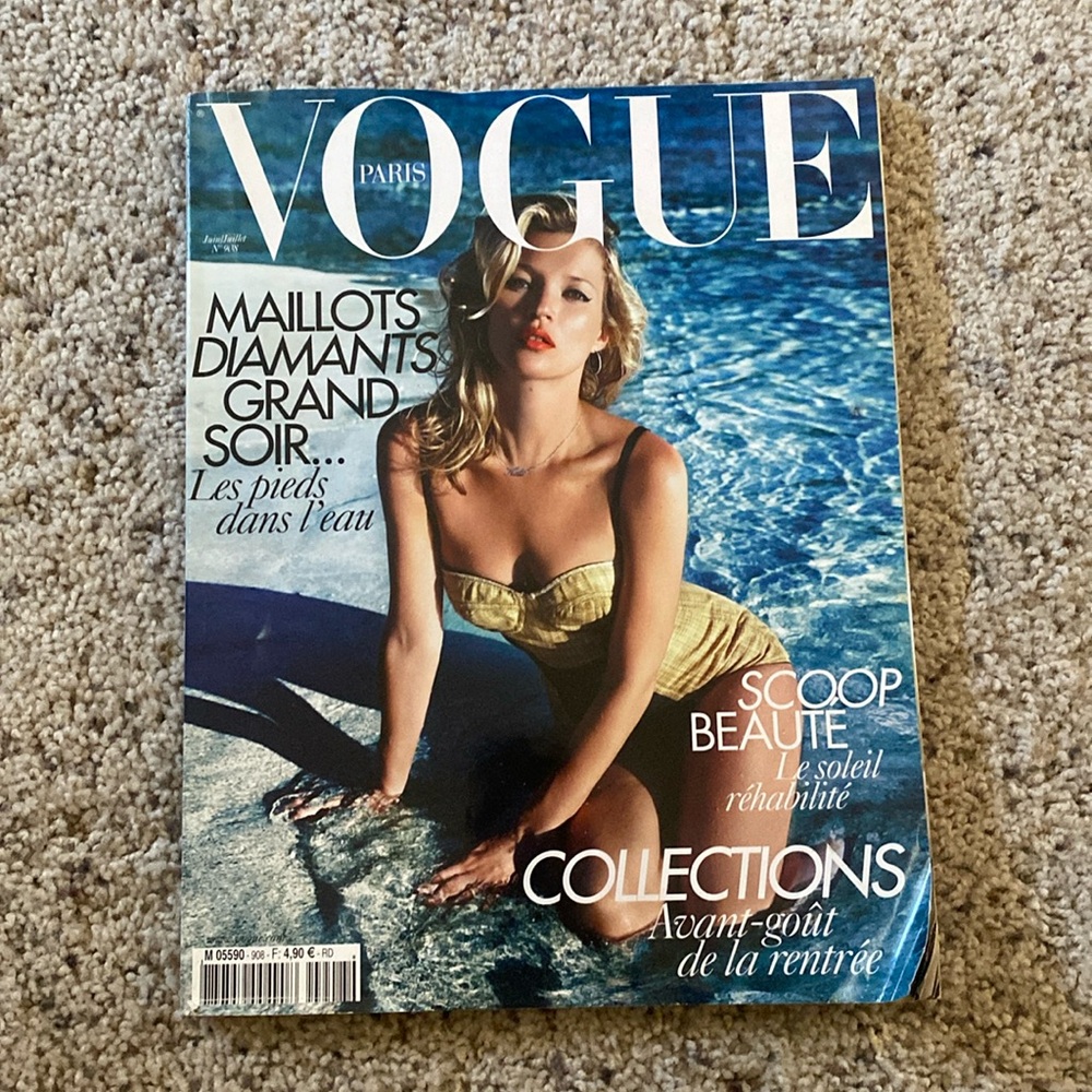 Vogue Paris June/July 2012 Kate Moss Cover Issue 908 No Label GUC French 2000s
